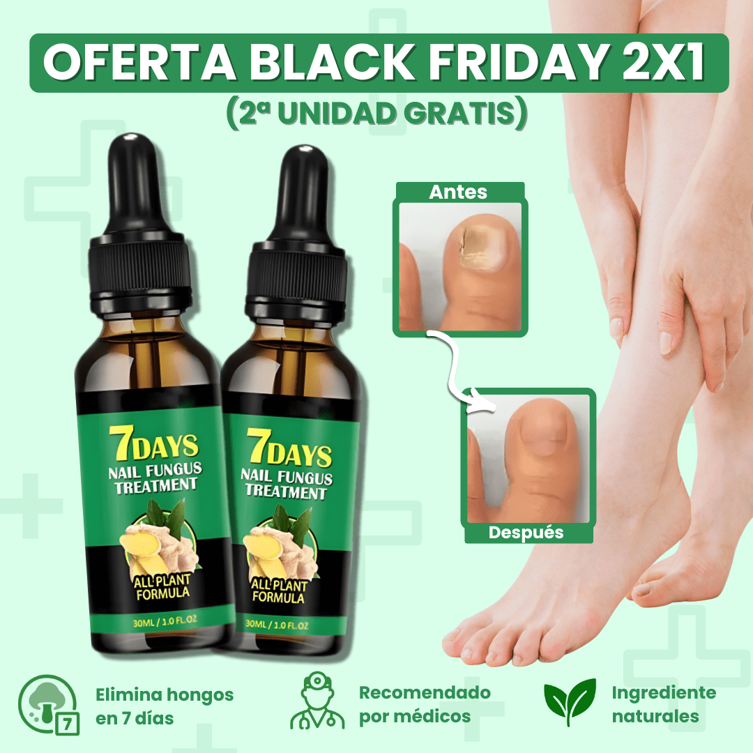 TRATAMIENTO ANTI HONGOS 100% NATURAL 7 DÍAS (2x1)