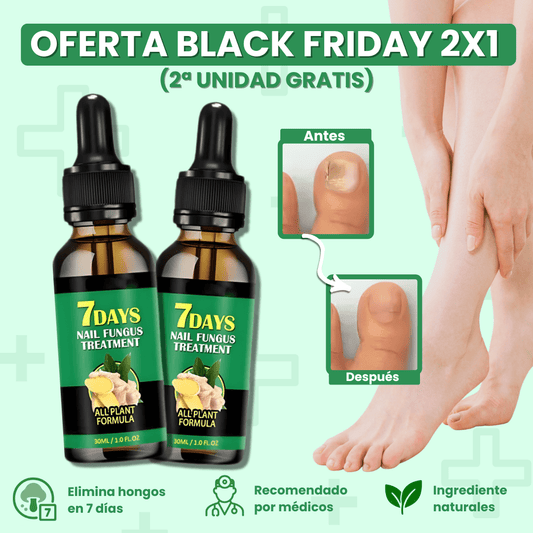 TRATAMIENTO ANTI HONGOS 100% NATURAL 7 DÍAS (2x1)