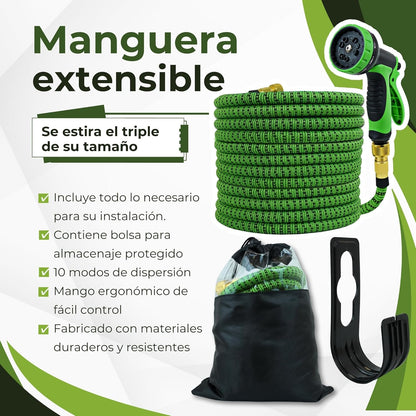 AquaPro™ - Manguera Extensible Multiusos Resistente