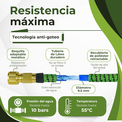AquaPro™ - Manguera Extensible Multiusos Resistente